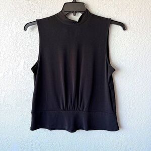 Banana Republic size medium black sleeveless back keyhole tie